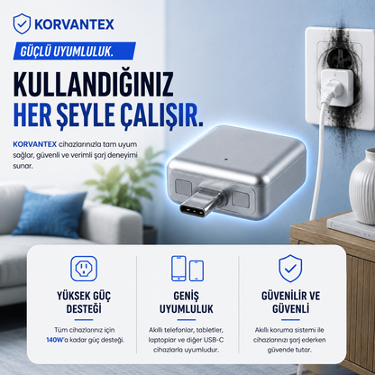 Korvantex Akıllı Cihaz Koruyucu Adaptör